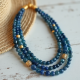 Women's Long Beaded Multi-Layer Necklace