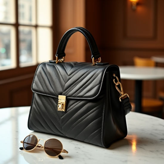 Women's Quilted Top-Handle Bag