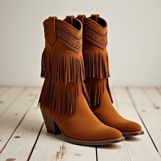 Women's Fringe Detail Cowboy Boot