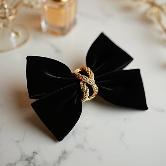 Women's Chain Detail Hair Bow