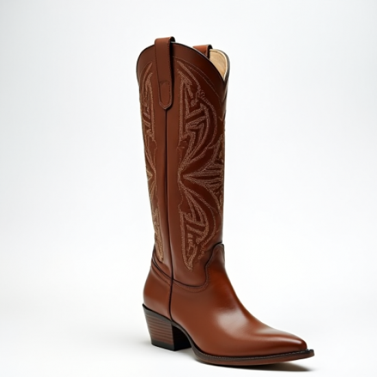 Women's Pointed Toe Cowboy Knee-High