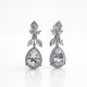 Women's Long Crystal Drop Earrings