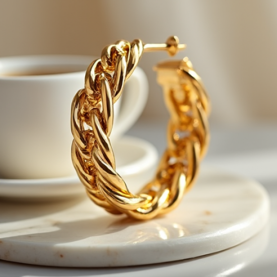 Women's Chain Link Hoops