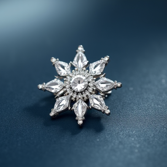 Women's Crystal Brooch Set