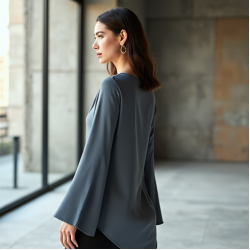 Women's Slouchy One-Shoulder Shirt