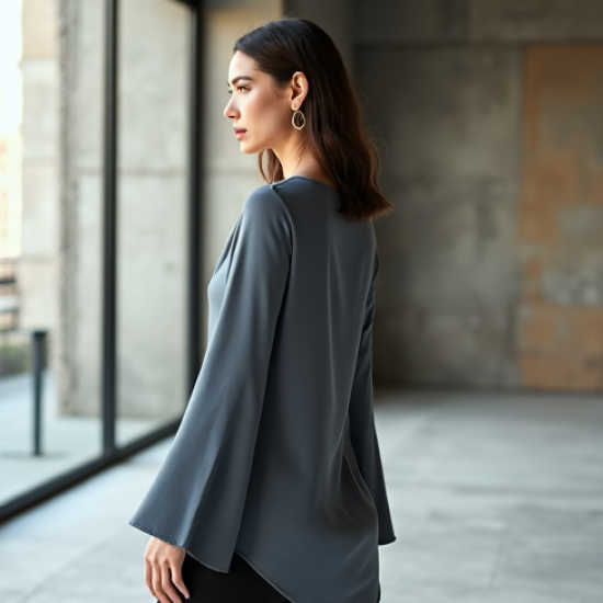 Women's Slouchy One-Shoulder Shirt