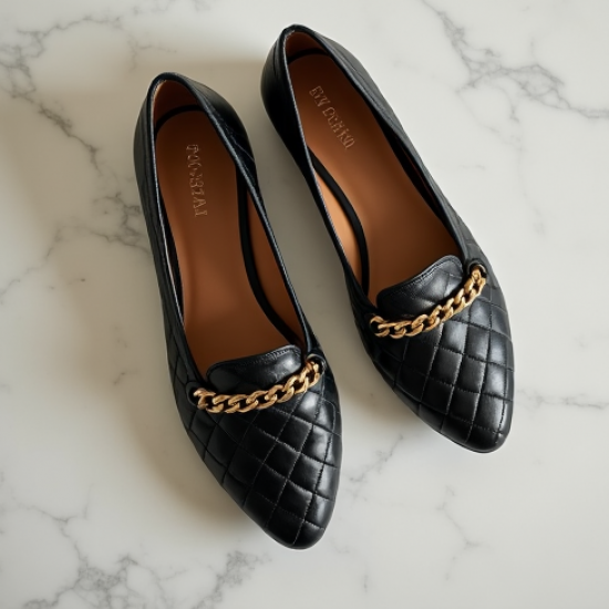 Women's Embellished Chain Ballet Flat