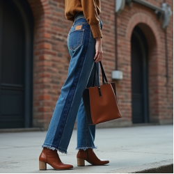 Women's Contrast Panel Denim