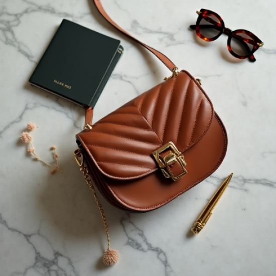 Women's Quilted Saddle Crossbody