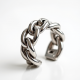 Women's Silver Thick Chain Cuff