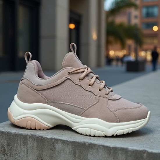 Women's Suede Chunky Sneaker