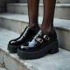 Women's Patent Thick Sole MJ