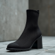 Women's Chunky Heel Sock Boot