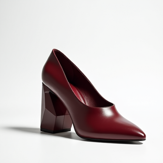 Women's Abstract Block Heel Pump