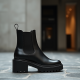 Women's Thick Heel Chelsea Boot
