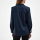 Women's Structured Shoulder Silk Blouse
