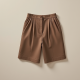 Women's Taupe High-Waist Shorts