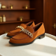 Women's Suede Chain Loafer