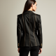 Women's Metallic Gold-Accented Blazer
