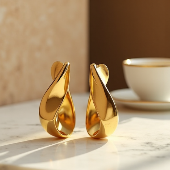 Women's Metallic Drop Earrings