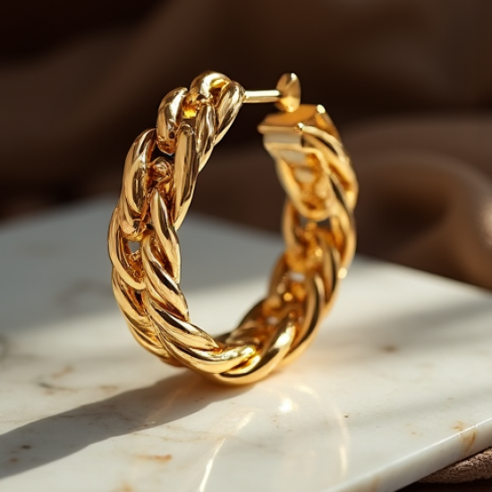 Women's Chain Link Hoops