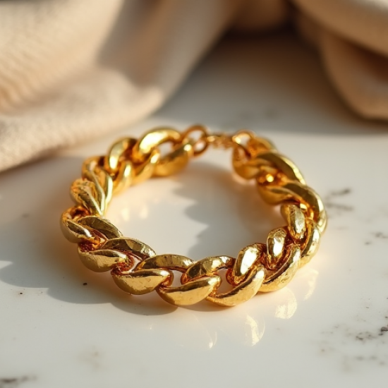 Women's Hammered Chain Bracelet