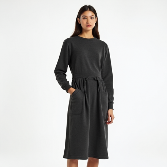 Women's Drawstring Hem Dress