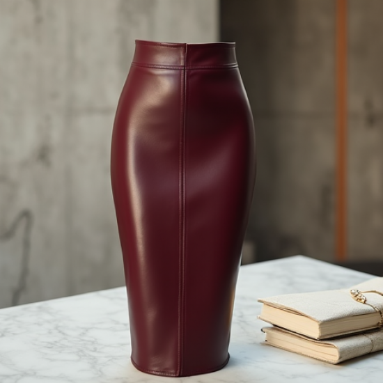 Women's Slim High Waist Midi Skirt