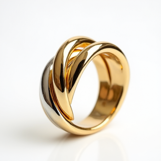 Women's Mixed Metal Chunky Bangle