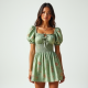 Women's Gathered Bust Mini Dress