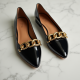Women's Patent Chain Ballet Flat