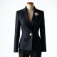 Women's Tweed Blazer with Brooch