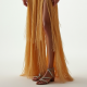 Women's Tiered Fringe Maxi Dress