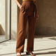 Women's Walnut Straight-Leg Pants