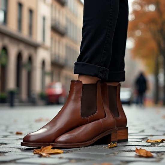 Women's Block Heel Short Boot