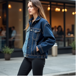 Women's Two-Tone Denim Jacket