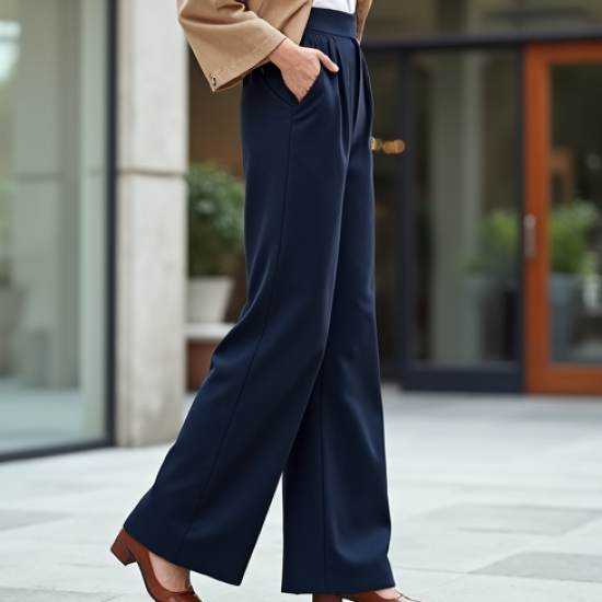Women's Everyday High Waist Wide Trousers