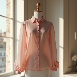 Women's Transparent Chiffon Shirt