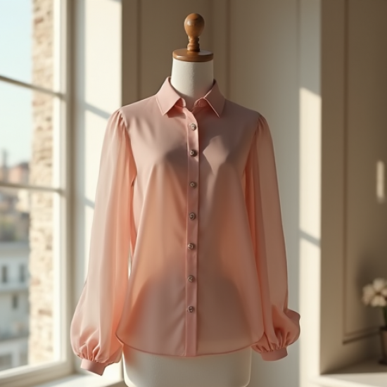 Women's Transparent Chiffon Shirt