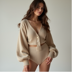 Women's Poet Sleeve Cardigan Set