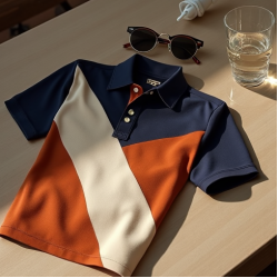 Women's Patchwork Polo Shirt