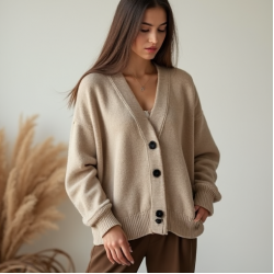 Women's Mixed Fabric Knit