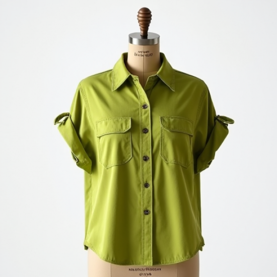 Women's Lime Green Utility Shirt
