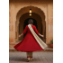 Red Metallic Embroidered Anarkali Kurta