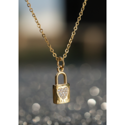 Love Lock Charm Necklace