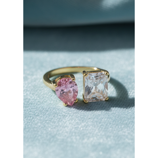 Mesmerize Toi-et-Moi Golden Ring